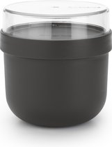 Brabantia Make & Take ontbijtkom to go - 0,5 l - Kunststof - Dark Grey