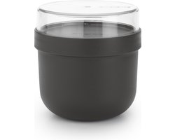 Brabantia Make & Take Yoghurt Beker To Go - 500 ml - Kunststof - Dark Grey