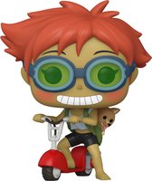 Funko Cowboy Bebop POP! Animation Vinyl Figure Edward on Scooter w/Ein 9 cm POP! Figuur