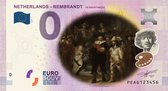 0 Euro biljet 2019 - Rembrandt De Nachtwacht KLEUR