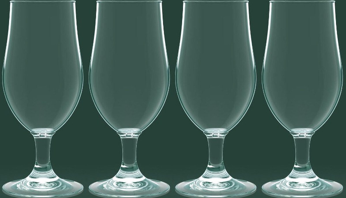 OneTrippel - Hufterproof speciaalbier glas - Bierglas - 4 stuks - Onbreekbaar bierglas - Zero waste - 40 cl