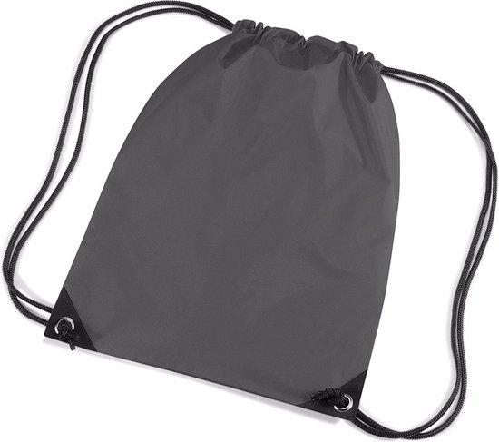 Antraciete nylon rugzakjes per stuk