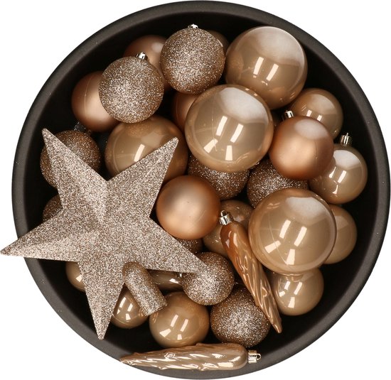 Kerstballen, 72 stuks versierde kerstboomversiering, kerstballen, set Kerstballen, 72 stuks versierde kerstboomversiering, kerstballen, set