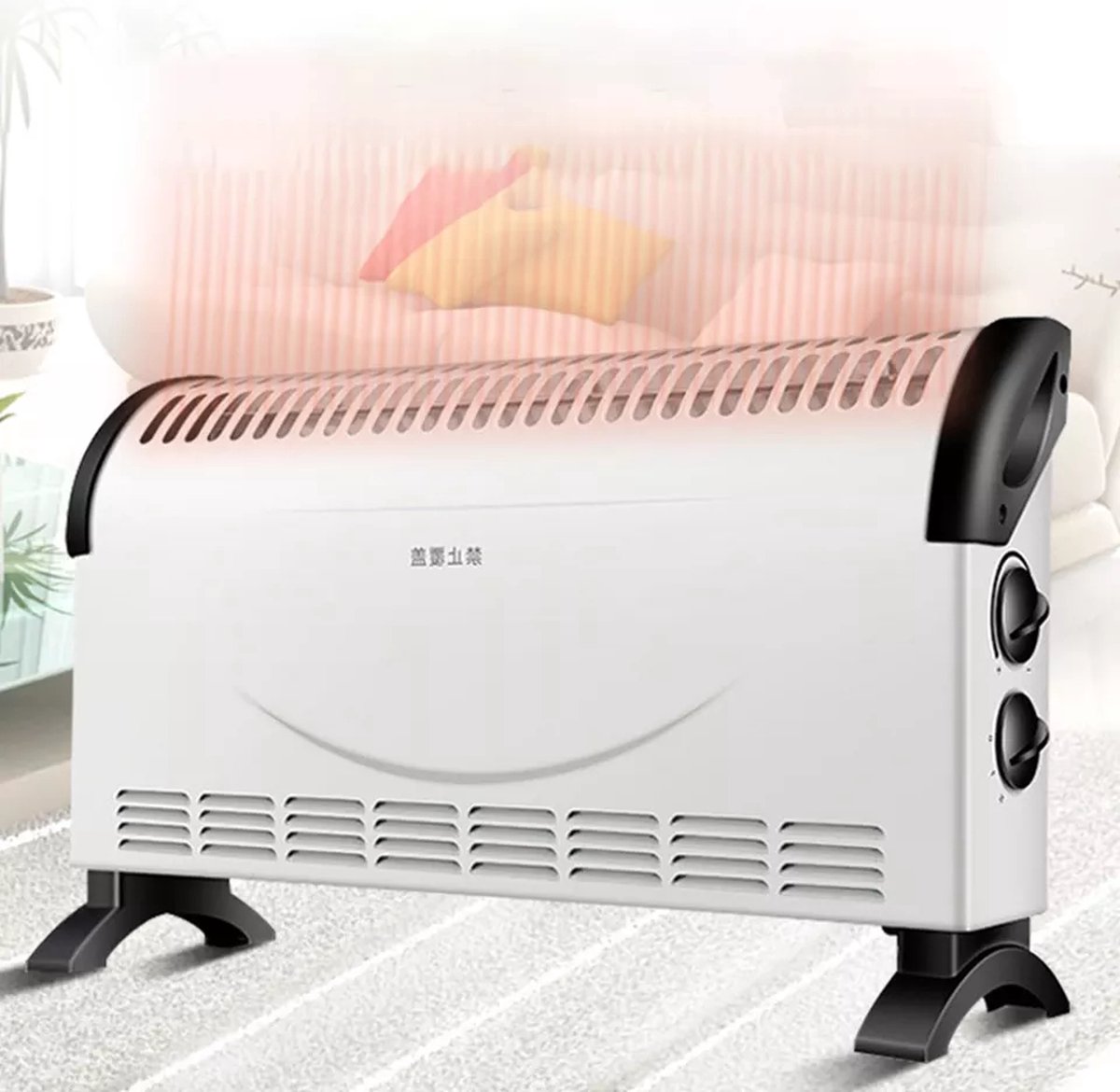 Elektrische Kachel Convector Kachel Bijverwarming Elektrische Verwarming 750/1250/2000W Elektrische Kachel Convector Kachel Bijverwarming Elektrische Verwarming 750/1250/2000W