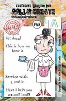 Aall & Create clearstamps A7 - Waitress dee