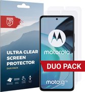 Rosso Screen Protector Ultra Clear Duo Pack Geschikt voor Motorola Moto G72 | TPU Folie | Case Friendly | 2 Stuks