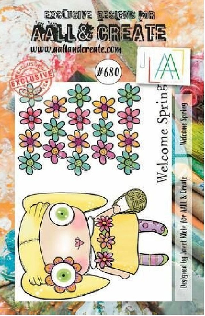 Aall & Create clearstamps A7 - Welcome spring