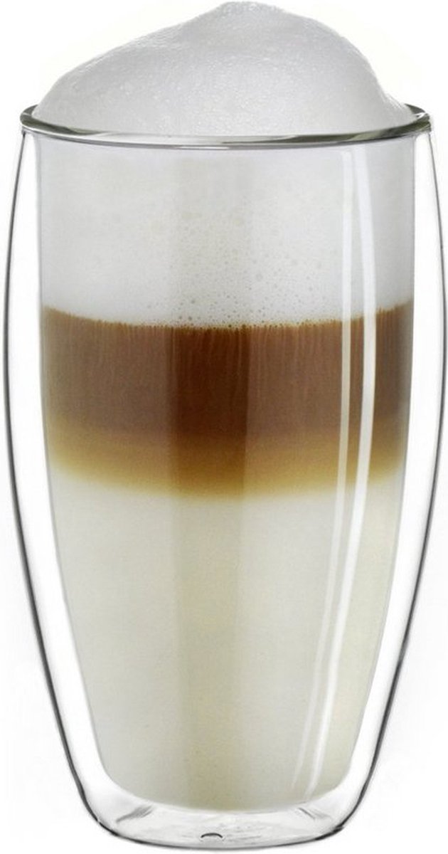 Creano - Dubbelwandige koffieglazen - Theeglazen - Thermisch glas - Handgemaakt - 250 ml - Set van 6 stuks