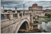 WallClassics - Dibond - Stad Rome - 75x50 cm Foto op Aluminium (Wanddecoratie van metaal)