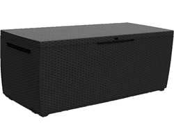 Intergard Kussenbox opbergbox antraciet 123x57x53,5cm