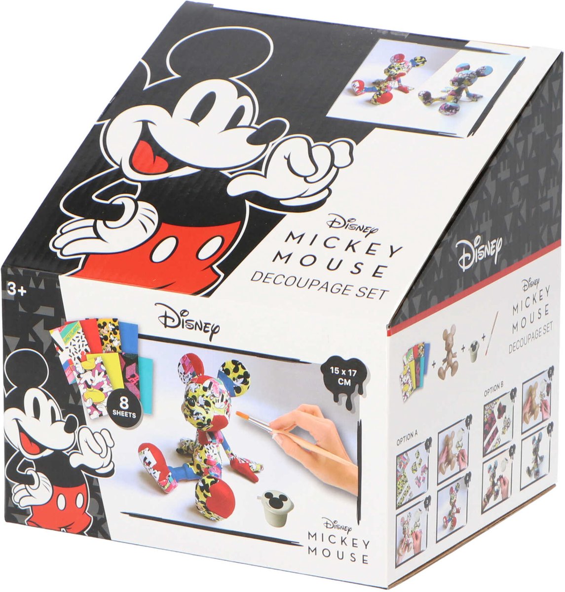 Mickey Mouse Minnie Mouse decoupage figuur