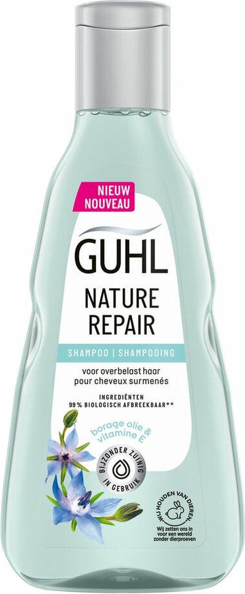 Guhl Nature Repair Shampoo - 4 x 250 ml - Voordeelverpakking