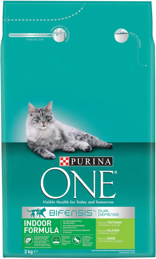 Purina One Indoor Kalkoen – 4 X 3 Kg – Voordeelverpakking
