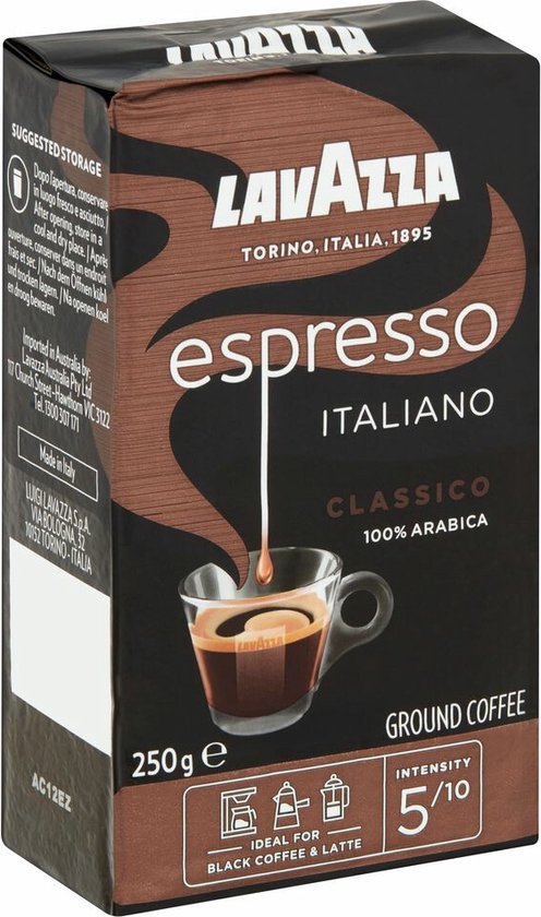 250gr Lavazza Espresso Classico moulu