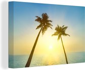 Un paradis tropical Toile 120x80 cm - Tirage photo sur toile (Décoration murale salon / chambre)