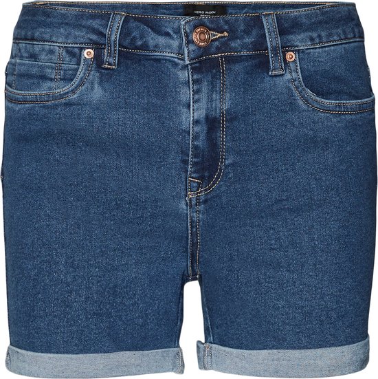Vero Moda Women's Shorts Denim with Turn-Down Hem and