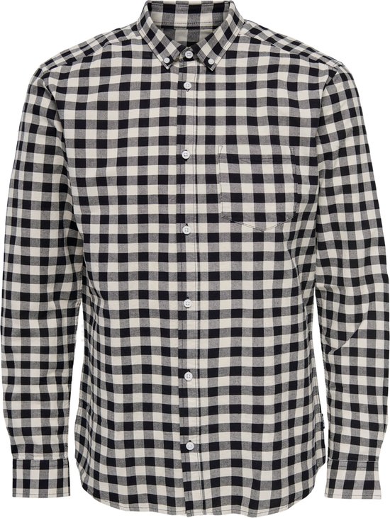 ONLY & SONS ONSALVARO LS OXFORD CHECK SHIRT Chemise Homme - Taille M
