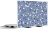 Sticker ordinateur portable - 17,3 pouces - Fleurs - Motifs - Marguerite
