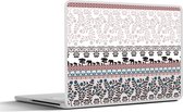 Laptop sticker - 12.3 inch - Patronen - Safari - Olifant - Afrika - 30x22cm - Laptopstickers - Laptop skin - Cover