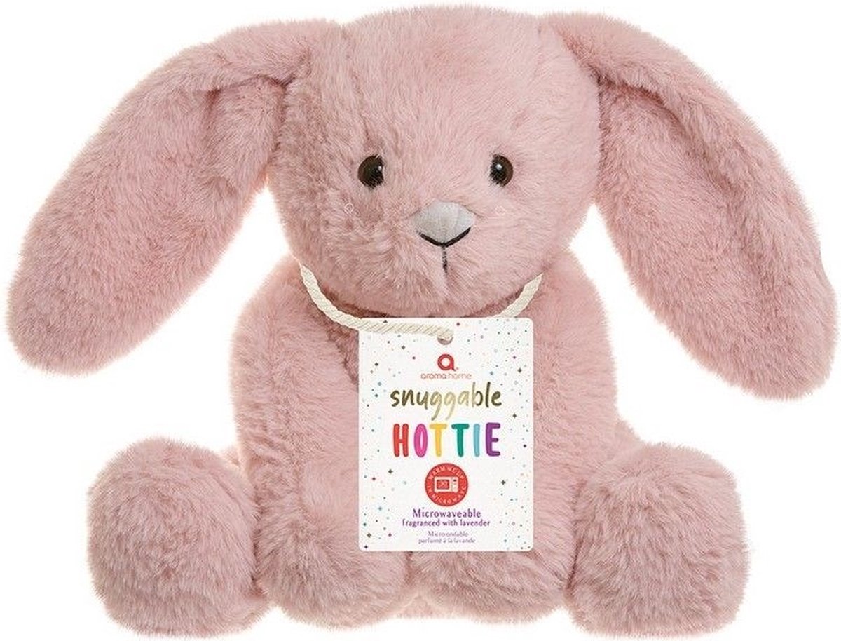 Goedkoopste Aroma Home - Snuggable Hottie - Pink Bunny - Kersenpitkussen