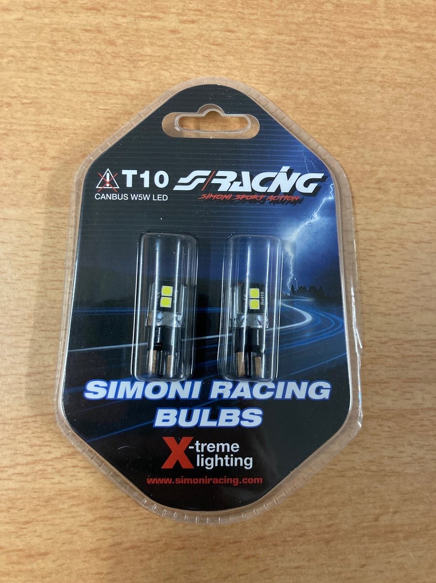 Simoni Racing T10 6-LED Lampen 'Canbus No-Polarity' - High