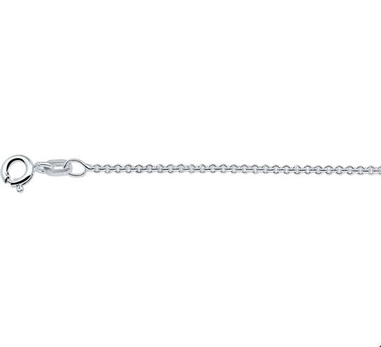 Zilveren Collier anker rond 1 1018834 42 cm