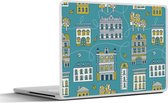Sticker ordinateur portable - 14 pouces - Automne - Motifs - Maison