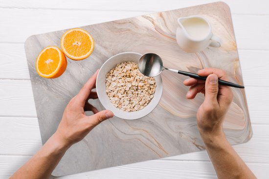 Set de Table - Marbre - Motif - Pastel - Abstrait - 45x30 cm - 6 pièces