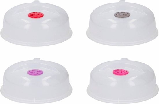 Juypal Magnetrondeksel/afdekschaal - roze - kunststof - D25 x H8,5 cm | Fun en Feest