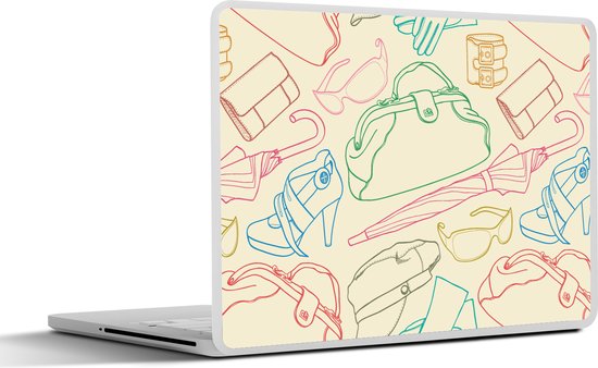 Laptop sticker - 13.3 inch - Pastel - Tas - Kleren - Patronen - 31x22 ...