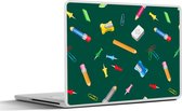 Laptop sticker - 11.6 inch - Kantoor - Patronen - Potloden - 30x21cm - Laptopstickers - Laptop skin - Cover