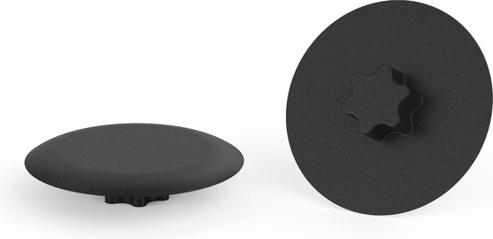100 pièces - T10 / TX10 - Caches Premium pour vis Torx - Zwart RAL 9005
