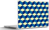 Laptop sticker - 14 inch - Cube - Kubus - Patronen - 32x5x23x5cm - Laptopstickers - Laptop skin - Cover