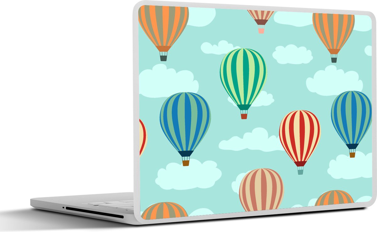 Laptop sticker - 15.6 inch - Patronen - Lucht - Luchtballon - 36x27,5cm - Laptopstickers - Laptop skin - Cover