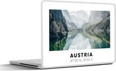 Laptop sticker - 12.3 inch - Oostenrijk - Alpen - Water - Berg - 30x22cm - Laptopstickers - Laptop skin - Cover