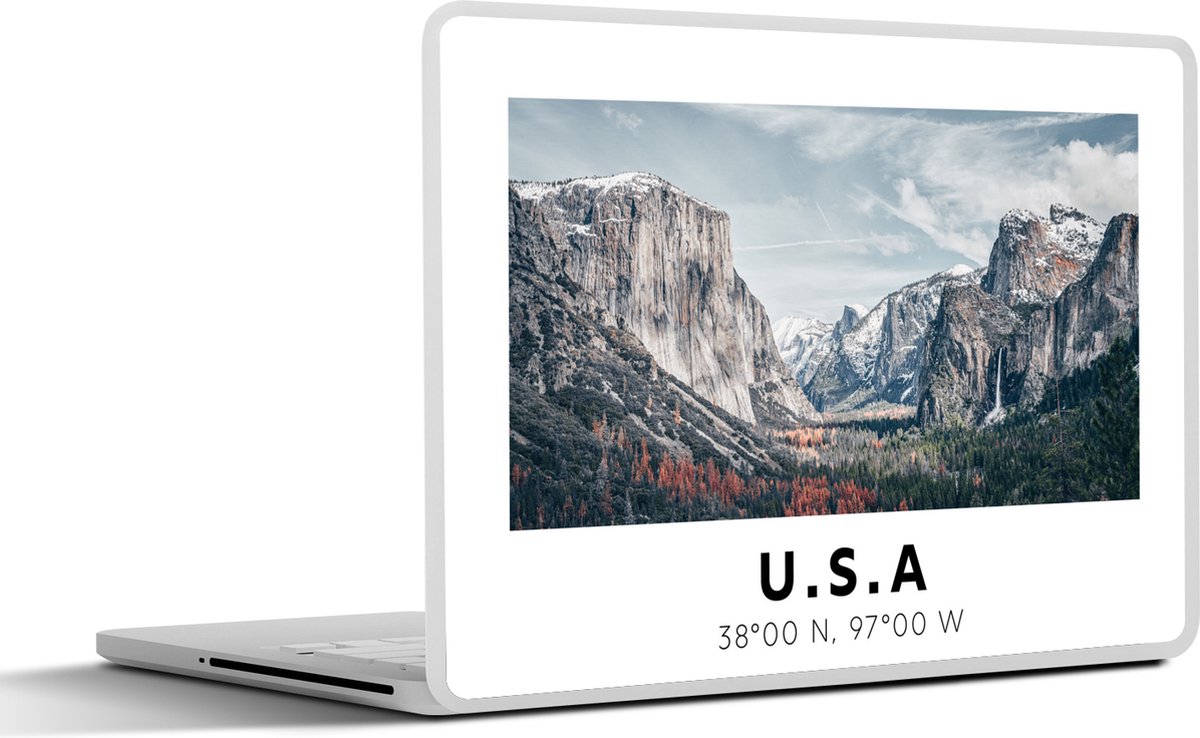 Laptop sticker - 12.3 inch - Yosemite - Amerika - Wyoming - 30x22cm - Laptopstickers - Laptop skin - Cover