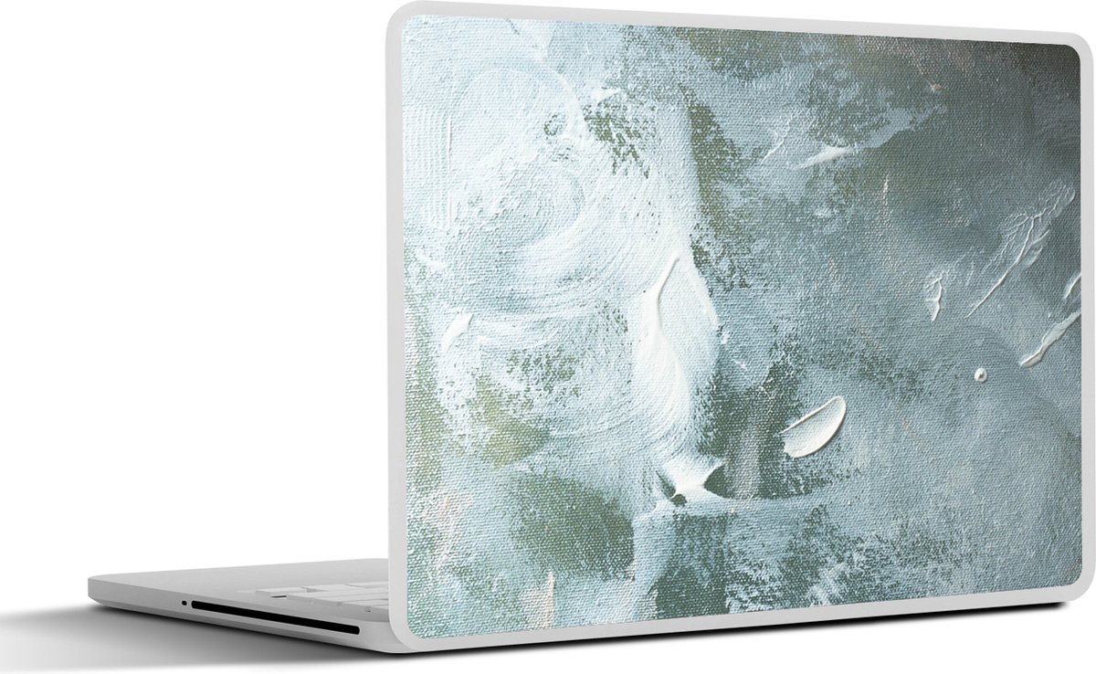 Laptop sticker - 10.1 inch - Acrylverf - Structuren - Abstract - 25x18cm - Laptopstickers - Laptop skin - Cover