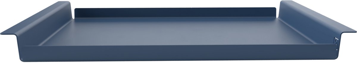 Dienblad Large | Hocker | Groot | Violet Blauw - Warm Blauw | Industrieel | Metaal | Aluminium | Design | Gepoedercoat | Flip Tray | 62 × 44 × 5 cm