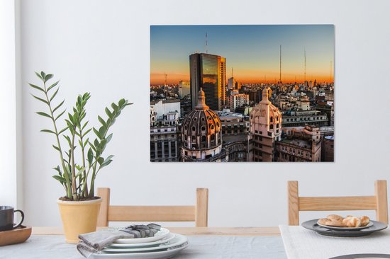 Canvas Schilderij Argentinië - Buenos Aires - Zuid-Amerika - 80x60 cm - Wanddecoratie