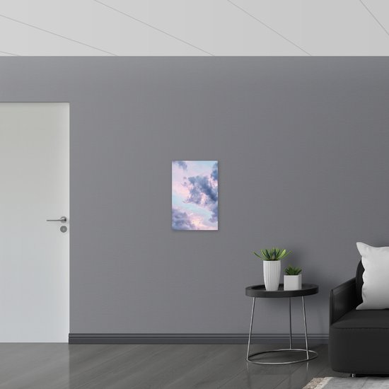 Poster (Mat) - Grijze Wolken - 40x60 cm Foto op Posterpapier met een Matte look