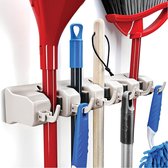Système d'accrochage balai à 5 compartiments - Porte balai outils de jardin - Porte outils -