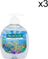 Palmolive Hygiene Plus Pompe à savon antibactérien pour les mains - Aquarium - 3 x 300 ml - Pack économique
