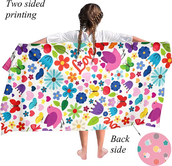 DJnni Purple Plum Butterfly Microvezel badhanddoek (32 x 132 cm), zeer DJnni Purple Plum Butterfly Microvezel badhanddoek (32 x 132 cm), zeer