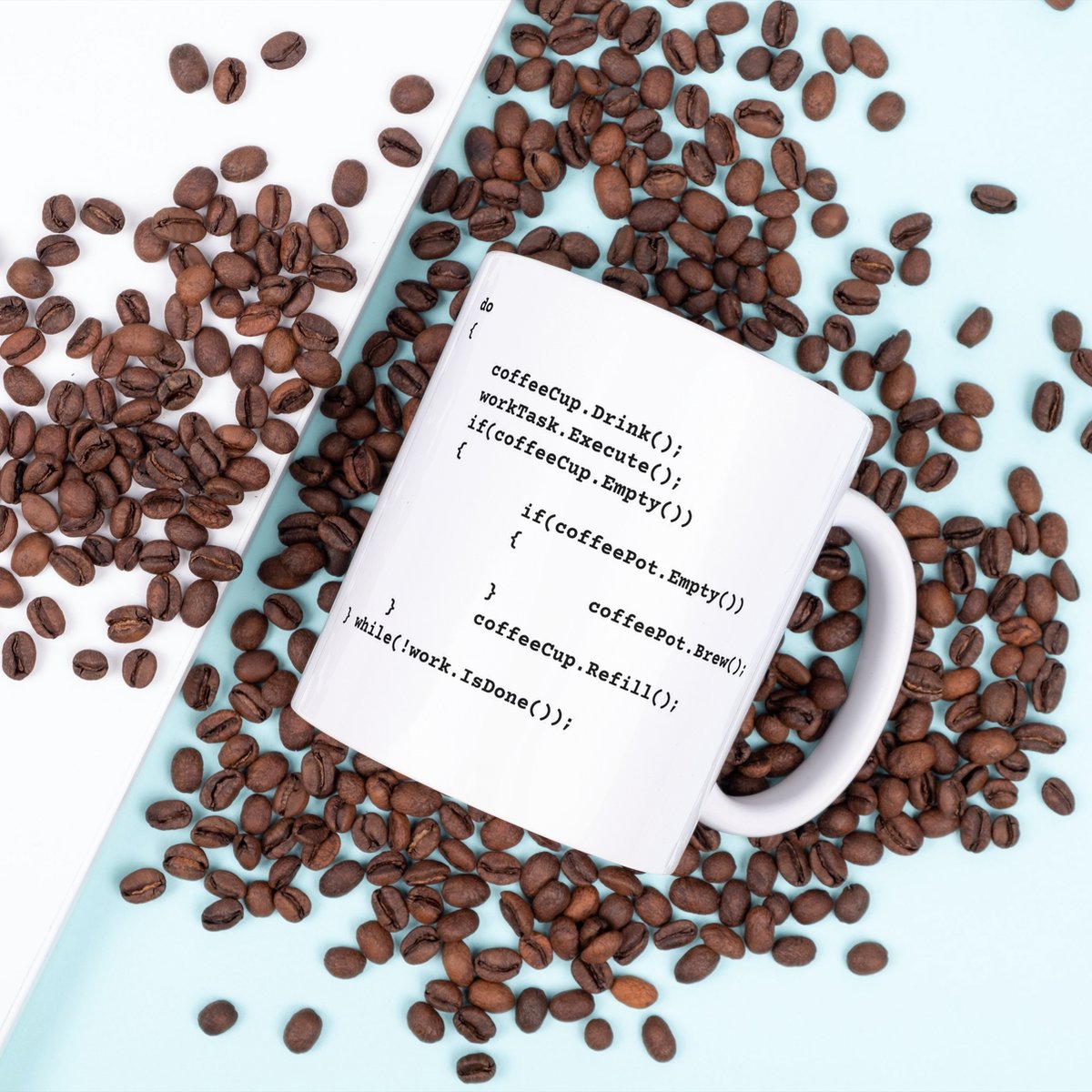 Koffie Programmeer Mok - Code mok - Werk mok - Programmeur mok - Koffie mok