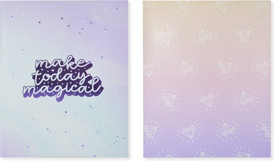 Kangaro schriften - Galaxy Girl - A5 - lijn - 4 stuks - K-PM410001