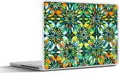 Laptop sticker - 11.6 inch - Patroon - Mandala - Groen - 30x21cm - Laptopstickers - Laptop skin - Cover