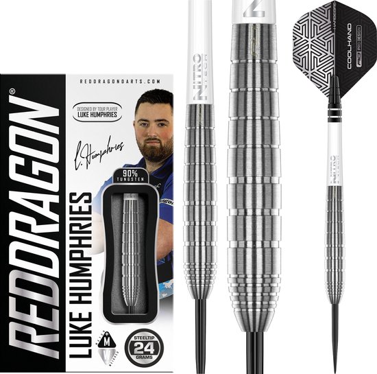 RED DRAGON - Luke Humphries TX1: Steeltip Tungsten Dartpijlen Professioneel - 22 gram van Red Dragon — afbeelding 3