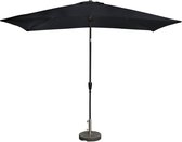 Bol.com Kopu® Bilbao Parasol Rechthoekig 150x250 cm met Knikarm - Zwart aanbieding