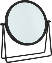 LYVION Miroir de Maquillage - Debout - Zwart - Miroirs - Miroir de table - Miroir cosmétique - Miroir - Métal - diamètre 16,5 cm