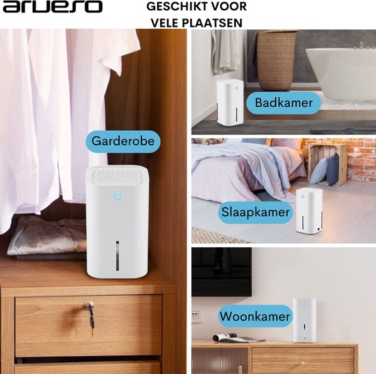 Timé - Elektrische Luchtontvochtiger - Vochtvreter - Kameronvochtiger